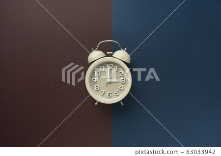 Colorful color background with alarm clock 83033942