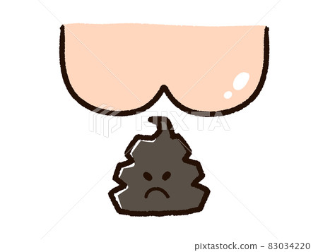 Butt and hard poop 83034220