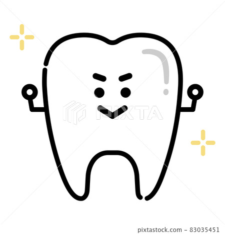 強壯而美麗的牙齒性格 強壯而美麗的牙齒性格 83035451