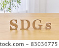 可持續發展目標的木製字母表 83036775