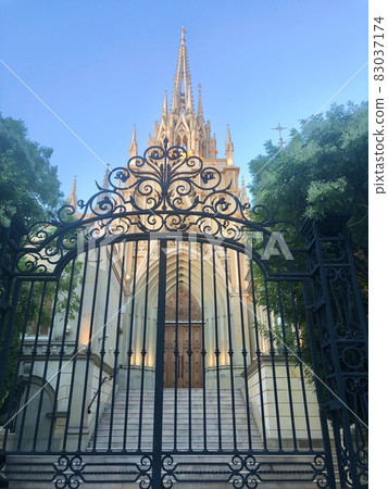 Blue sky and church 83037174