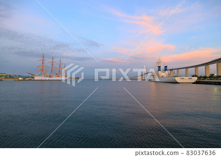 晚上的水灣區，開沃丸&新湊橋 83037636