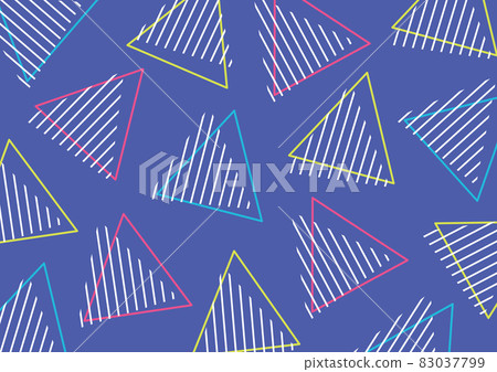 Fashionable pop geometric pattern background triangle neon Fashionable pop geometric pattern background triangle neon 83037799