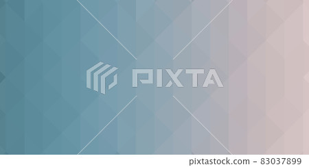 Abstract blue low-polygons generative background, illustration. Triangular pixelation. 83037899