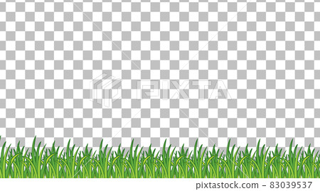 Simple grass field on transparent background Simple grass field on transparent background 83039537