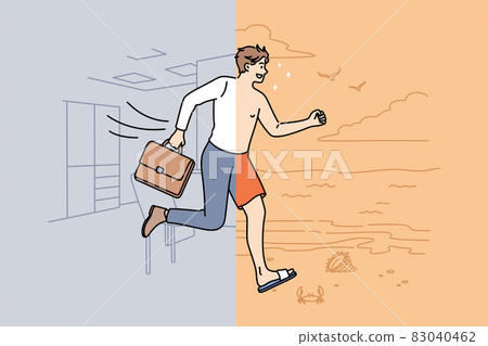 Waiting for vacations and rest concept. Waiting for vacations and rest concept. 83040462