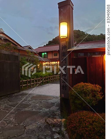 Kagura Monzen Yujimura dusk scenery 83040608