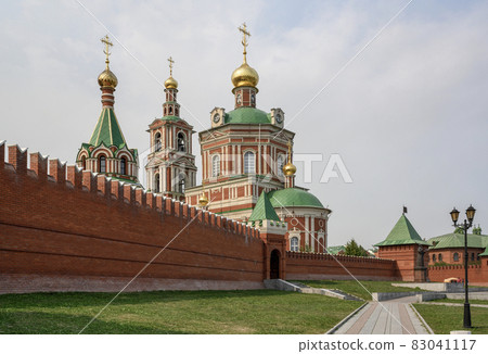 A church building and a fortress wall in the style of the Moscow Kremlin in Yoshkar-Ola, Russia A church building and a fortress wall in the style of the Moscow Kremlin in Yoshkar-Ola, Russia 83041117