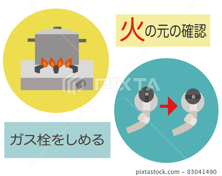 Disaster / disaster prevention material illustration Disaster / disaster prevention material illustration 83041490