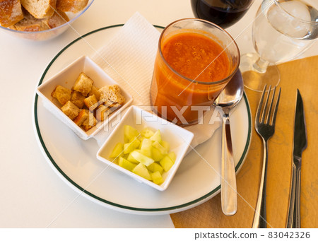 Traditional Spanish dish Gazpacho 83042326