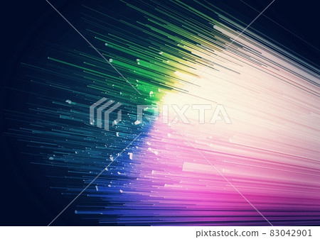 七彩光芒和黑色背景 83042901