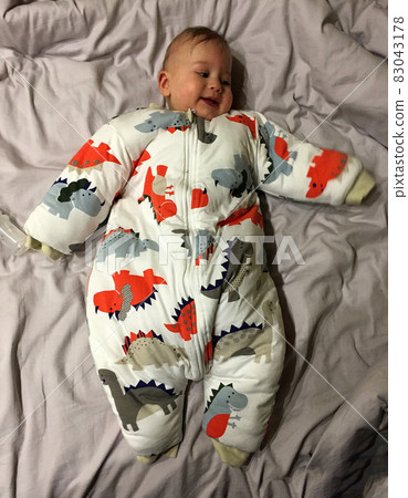 Beautiful baby boy with child face posing photographer 83043178