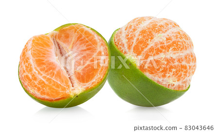 orange tangerine on white background 83043646