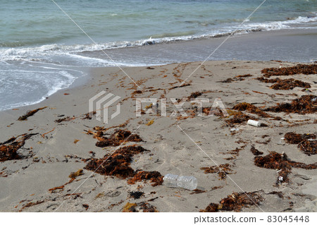 Sea plastic trash Sea plastic trash 83045448