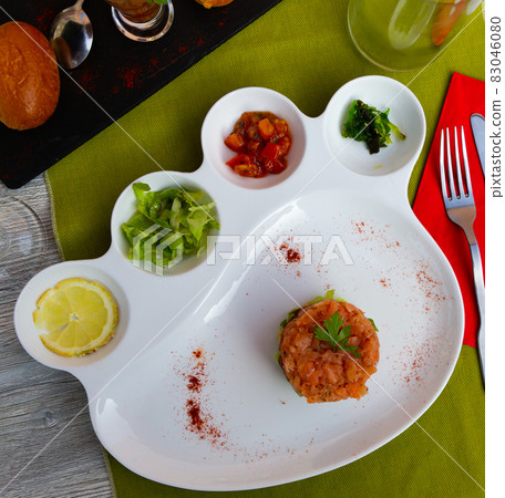 Tasty salmon tartar Tasty salmon tartar 83046080