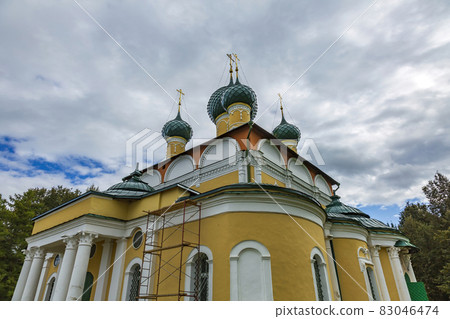 Savior's Transfiguration Cathedral of the 18th century in Uglich, Russia Savior's Transfiguration Cathedral of the 18th century in Uglich, Russia 83046474