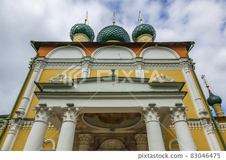 Savior's Transfiguration Cathedral of the 18th century in Uglich, Russia Savior's Transfiguration Cathedral of the 18th century in Uglich, Russia 83046475