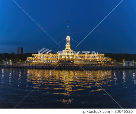 The building of the Northern River Station in Moscow. Russia 83046520