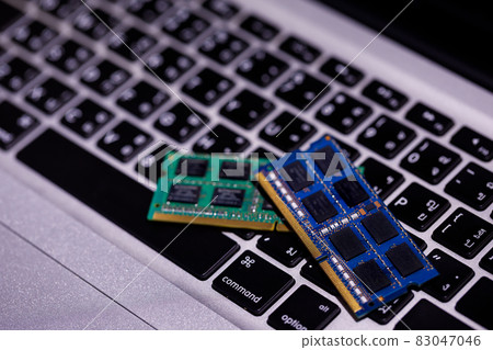 Close-up of Random Access Memory (RAM) Close-up of Random Access Memory (RAM) 83047046
