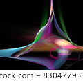 bright abstract drawing on a black background, wallpaper, background 83047793