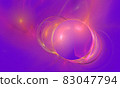 purple christmas pattern, bright holiday balls, background 83047794