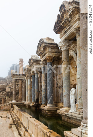 Ruins of antique city of Sagalassos with Antonine Nymphaeum. 83048174