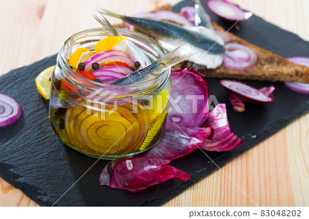 Homemade pickled sprats Homemade pickled sprats 83048202