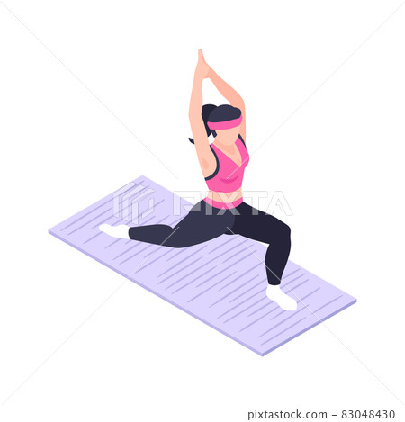 Yoga Isometric Icon Yoga Isometric Icon 83048430
