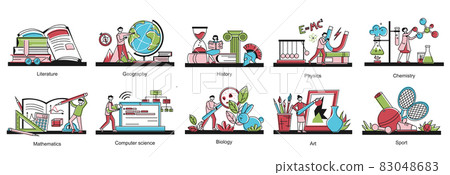 School Subject Color Set 83048683