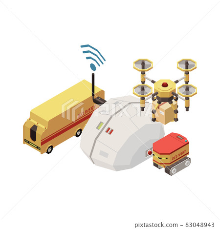 Isometric Artificial Intelligence Concept Isometric Artificial Intelligence Concept 83048943