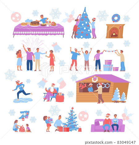 Christmas Icons Set 83049147