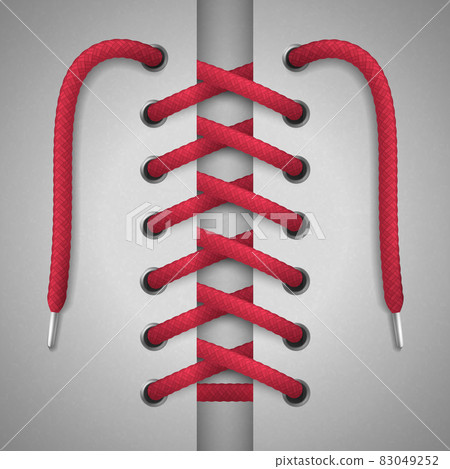 Shoelaces Realistic Detail 83049252