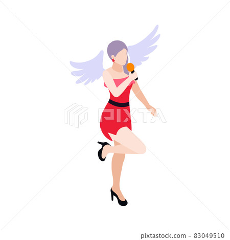 Isometric Pop Singer Icon - Stock Illustration [83049510] - PIXTA