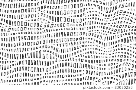 Abstract modern crocodile leather seamless pattern. Animals trendy background. Grey and white decorative vector illustration for print, fabric, textile. Modern ornament of stylized alligator skin 83050283