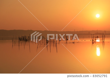 因波沼的風景和日出 因波沼的風景和日出 83052791