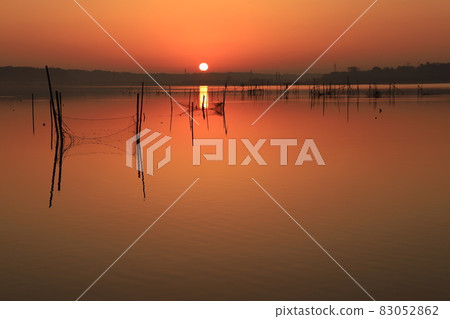 因波沼的風景和日出 83052862