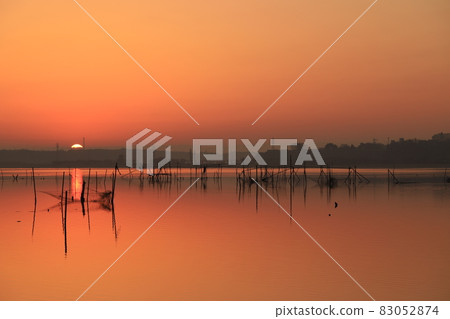 因波沼的風景和日出 因波沼的風景和日出 83052874