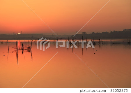 因波沼的風景和日出 因波沼的風景和日出 83052875