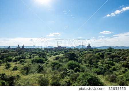 Landscape of Pagoda in Bagan, Myanmar Landscape of Pagoda in Bagan, Myanmar 83053553