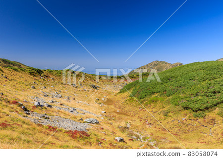 Toyama_superb view of Tateyama autumn leaves trekking 83058074
