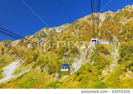 Autumn leaves scenery of Toyama_Kurobedaira and Daikanbo Autumn leaves scenery of Toyama_Kurobedaira and Daikanbo 83058309