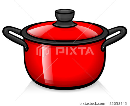 cooker pot cartoon red illustration 83058543