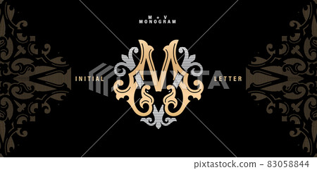 Mm Wedding Monogram Stock Illustrations – 297 Mm Wedding Monogram