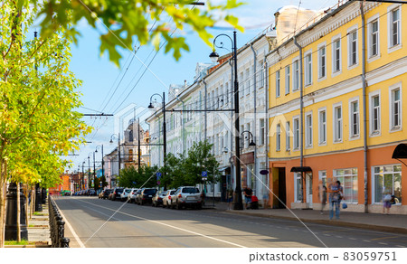 Krestovaya Street, central street of Rybinsk city 83059751