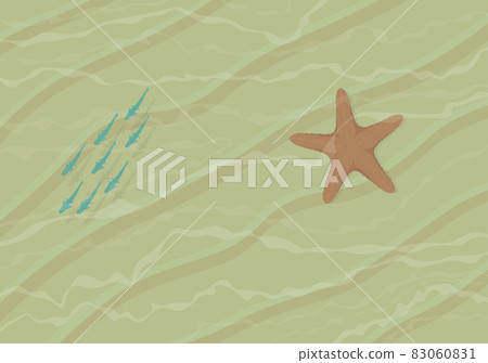 Sand beach shallow water vector illustration Sand beach shallow water vector illustration 83060831