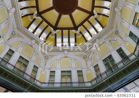 Tokyo Station Dome Ceiling Marunouchi, Chiyoda-ku, Tokyo Red brick retro-modern building Terminal station Zodiac relief 83062331