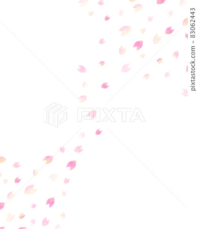 Fleeting and beautiful watercolor cherry blossom background illustration 3 Fleeting and beautiful watercolor cherry blossom background illustration 3 83062443