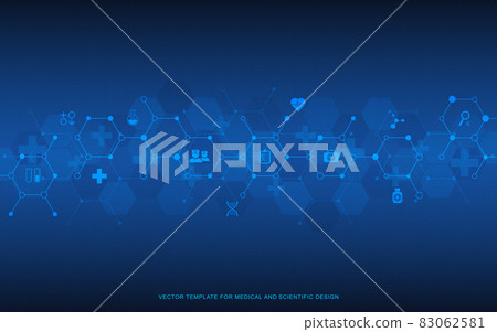 Healthcare and technology concept with flat icons and symbols. Template design for health care business, innovation medicine, pharmaceutical industry, science background, medical research. Healthcare and technology concept with flat icons and symbols. Template design for health care business, innovation medicine, pharmaceutical industry, science background, medical research. 83062581