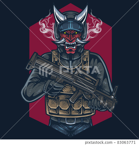 Head hunter mascot logo design Head hunter mascot logo design 83063771