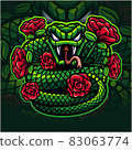 Viper snake mascot logo design 83063774